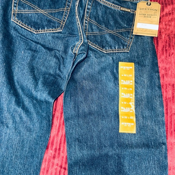 John B Stetson Jeans Men's Size 32/32 NEW Straight Leg - Picture 3 of 12